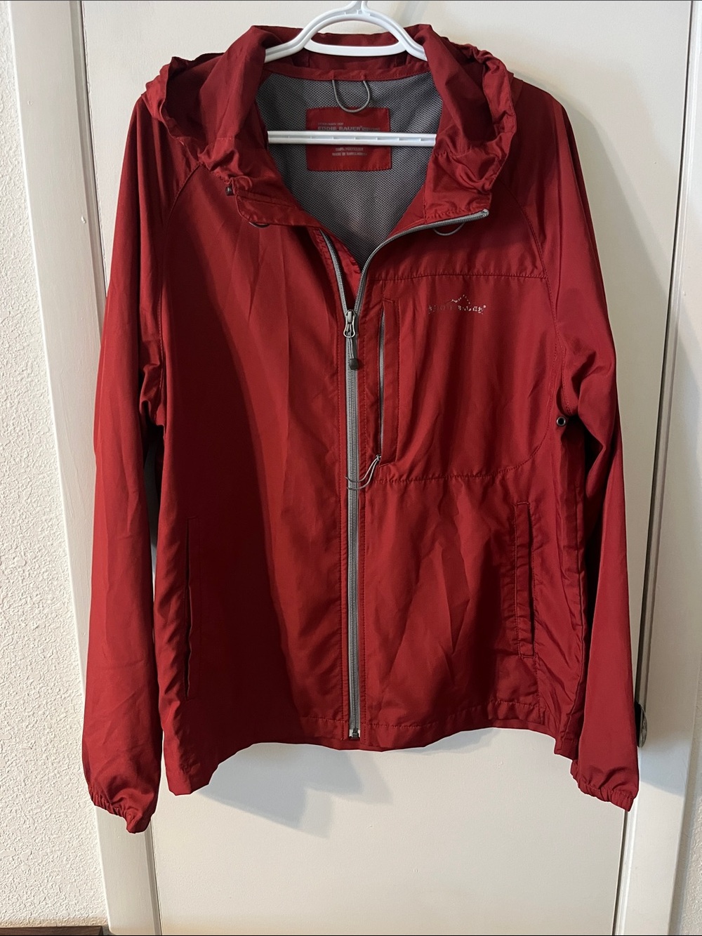 Eddie Bauer Men's Crimson Hooded Performance Jacket